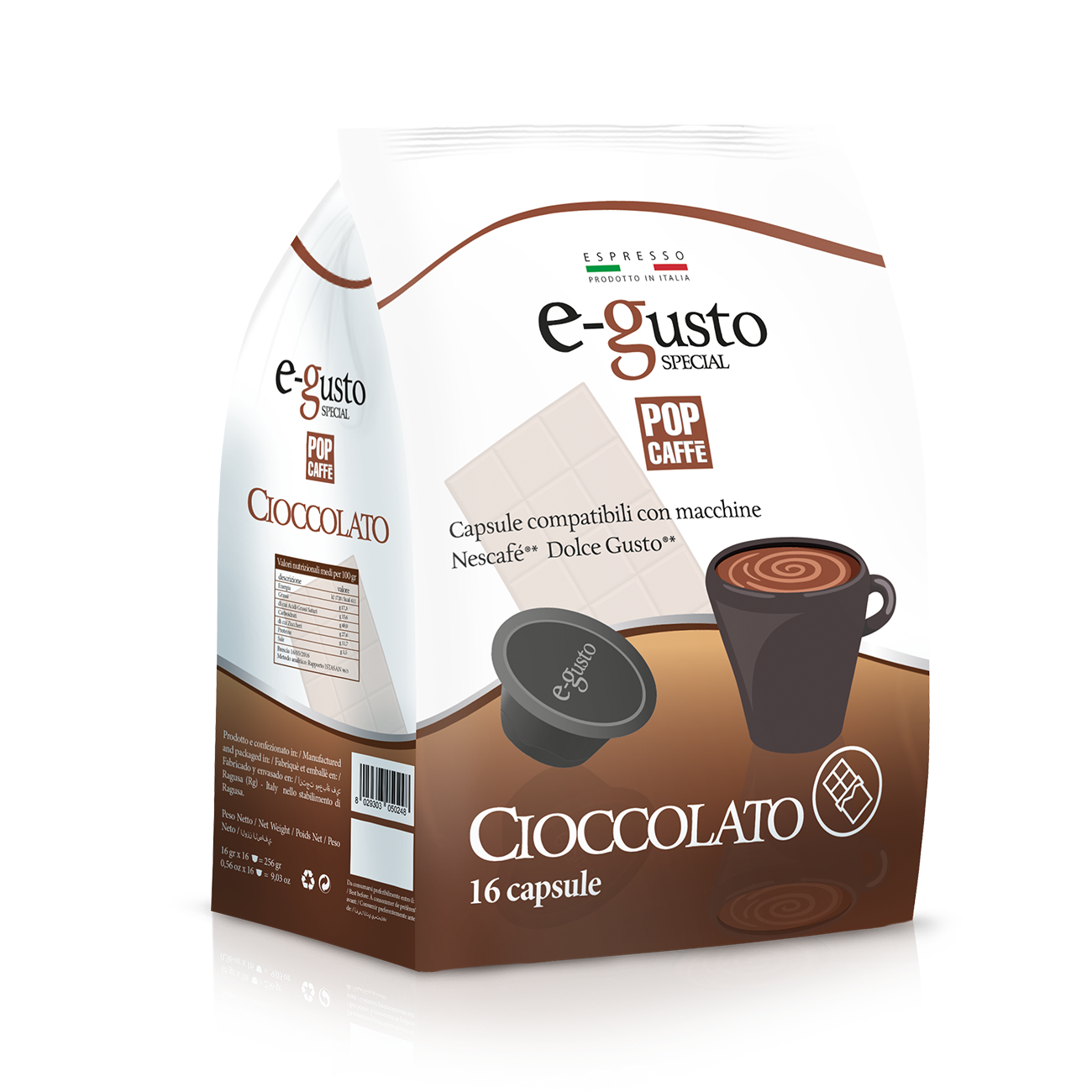 Cioccolato– 48 Capsule Compatibili Dolce Gusto® | Pop e Gusto