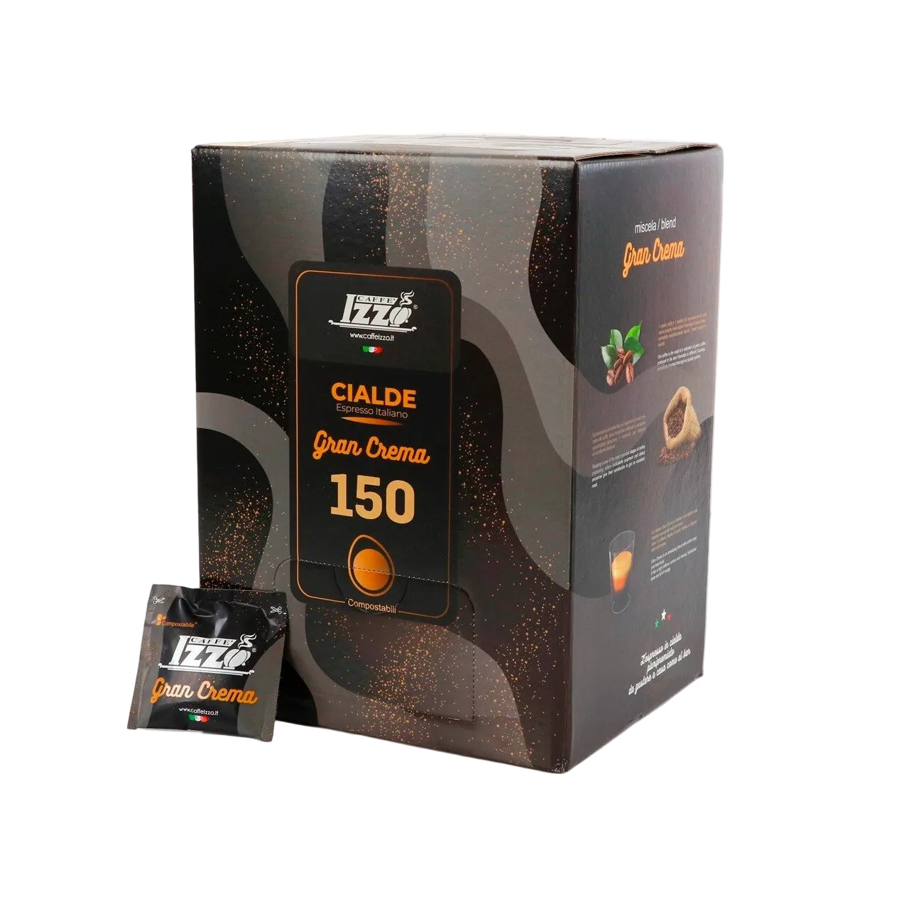Caffè Izzo 150 Cialde / Pods E.S.E. 44mm miscela Gran Crema