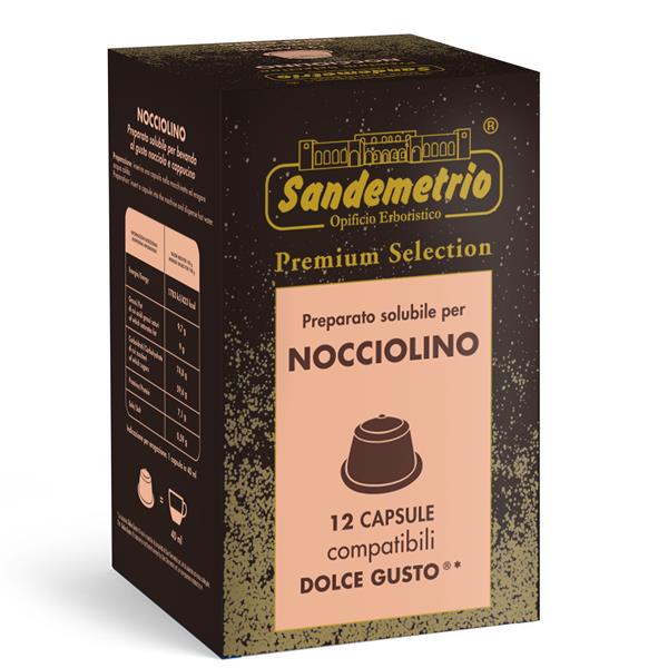Nocciolino solubile– 12 Capsule Compatibili Dolce Gusto® | Sandemetrio