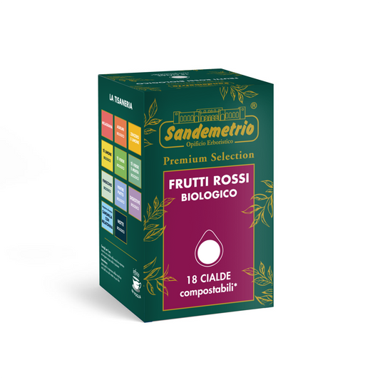Cialde Tisana Frutti Rossi Bio  Sandemetrio– 18 Cialde ESE44