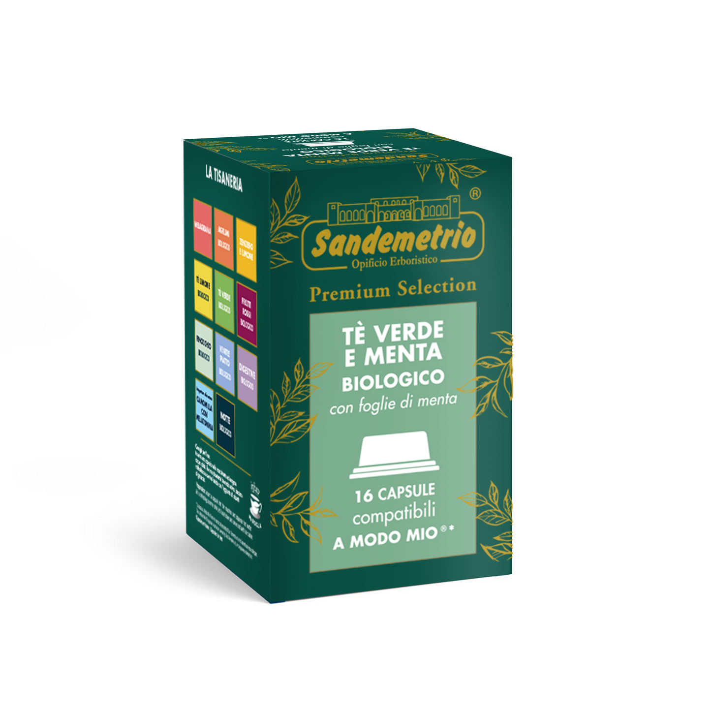 Tè Verde  alla Menta– 16 Capsule Compatibili  A Modo Mio® | Sandemetrio