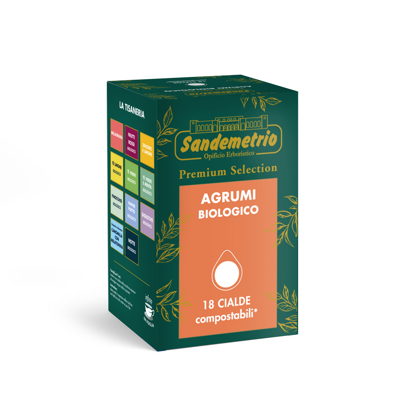 Cialde Tisana agli Agrumi  Sandemetrio Bio– 18 Cialde ESE44