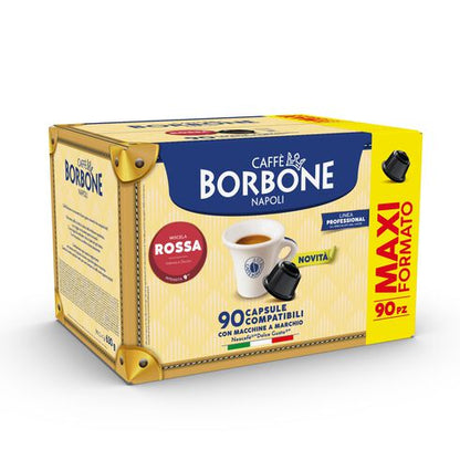 Caffè Borbone  Dolce Gusto  Miscela Rossa – 90 Capsule Compatibili  con Nescafè®*Dolce Gusto®*