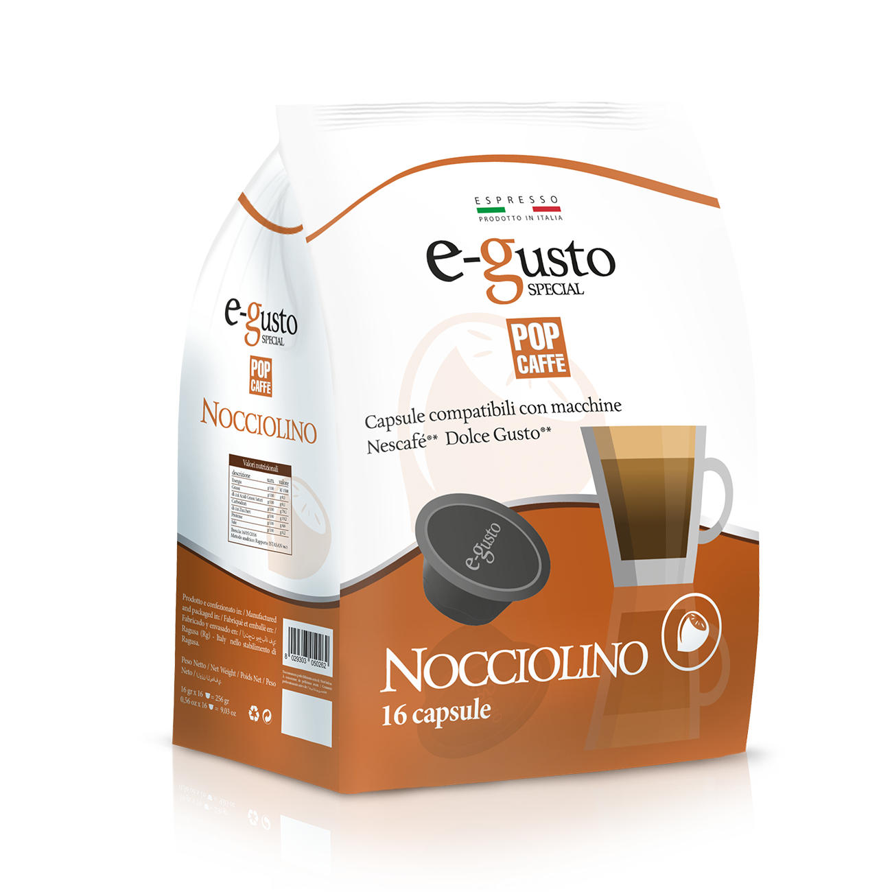 Nocciolino– 48 Capsule Compatibili Dolce Gusto® | Pop e Gusto