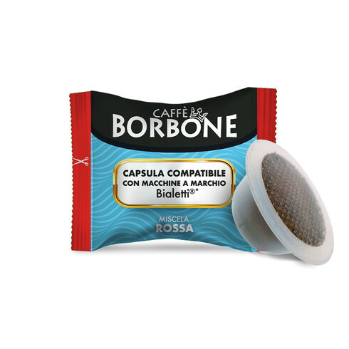 Caffè Borbone Bialetti Miscela Rossa – 100 Capsule Compatibili Bialetti
