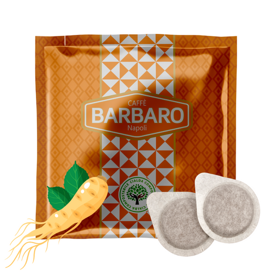 Cialde Caffè Barbaro ESE 44mm Aromatizzati - 15pz - Ginseng
