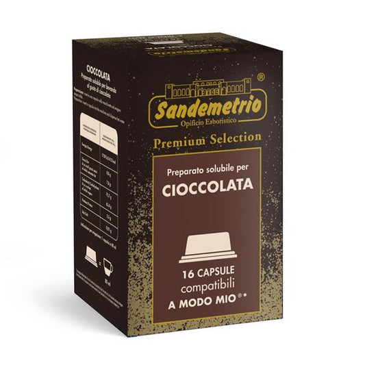 Cioccolata solubile– 16 Capsule Compatibili A Modo Mio® | Sandemetrio