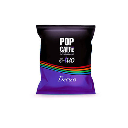 Pop Caffè Capsule E-Tuo; Miscela  Decisa 100 Capsule compatibili;Coop Fiorfiore ,Lui Espresso e Aroma Vero (Copia)